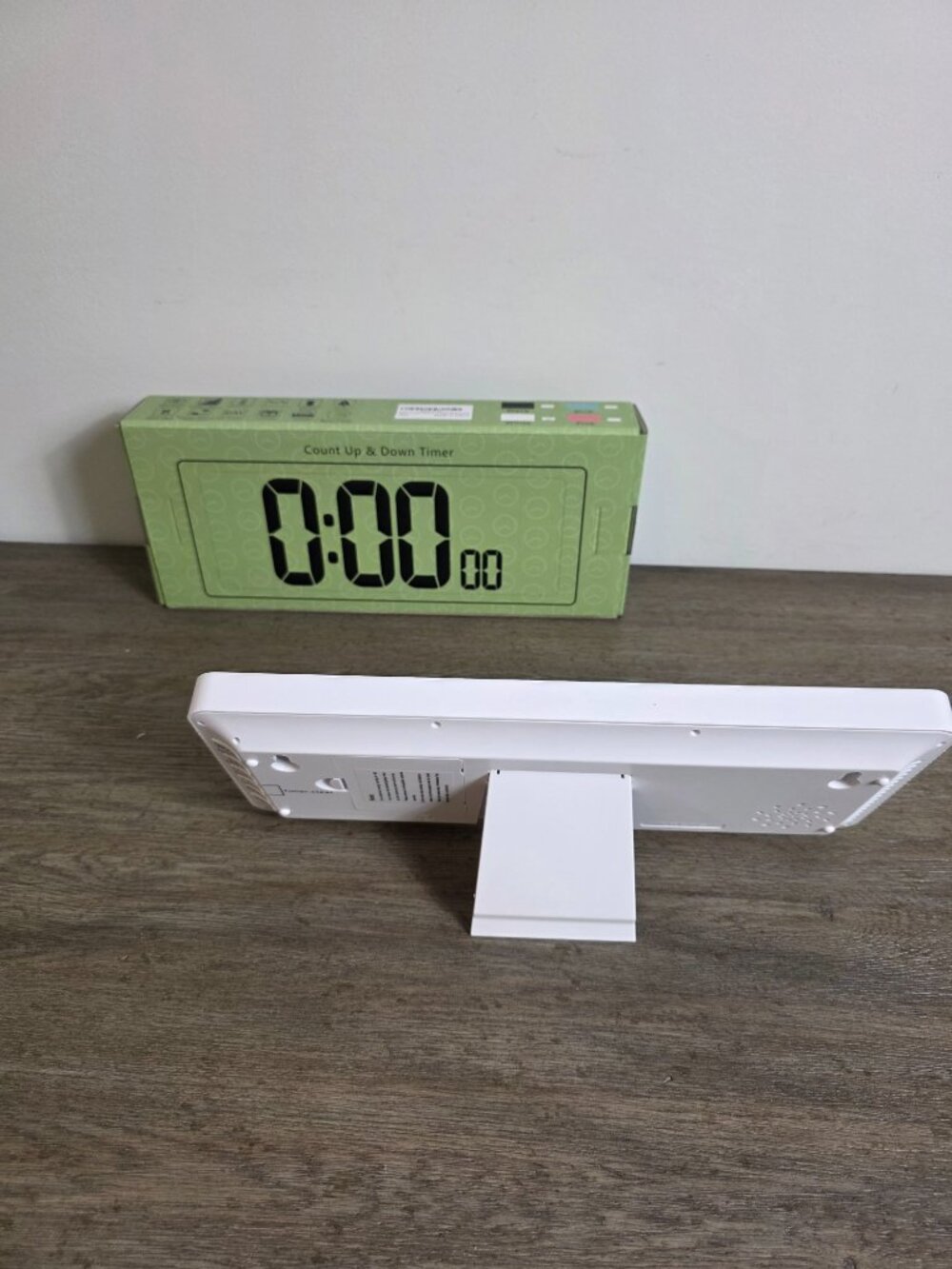 XREXS Large Digital Wall Clock Battery Operated 14.17 Inch Large LCD Screen - Picture 2 of 6